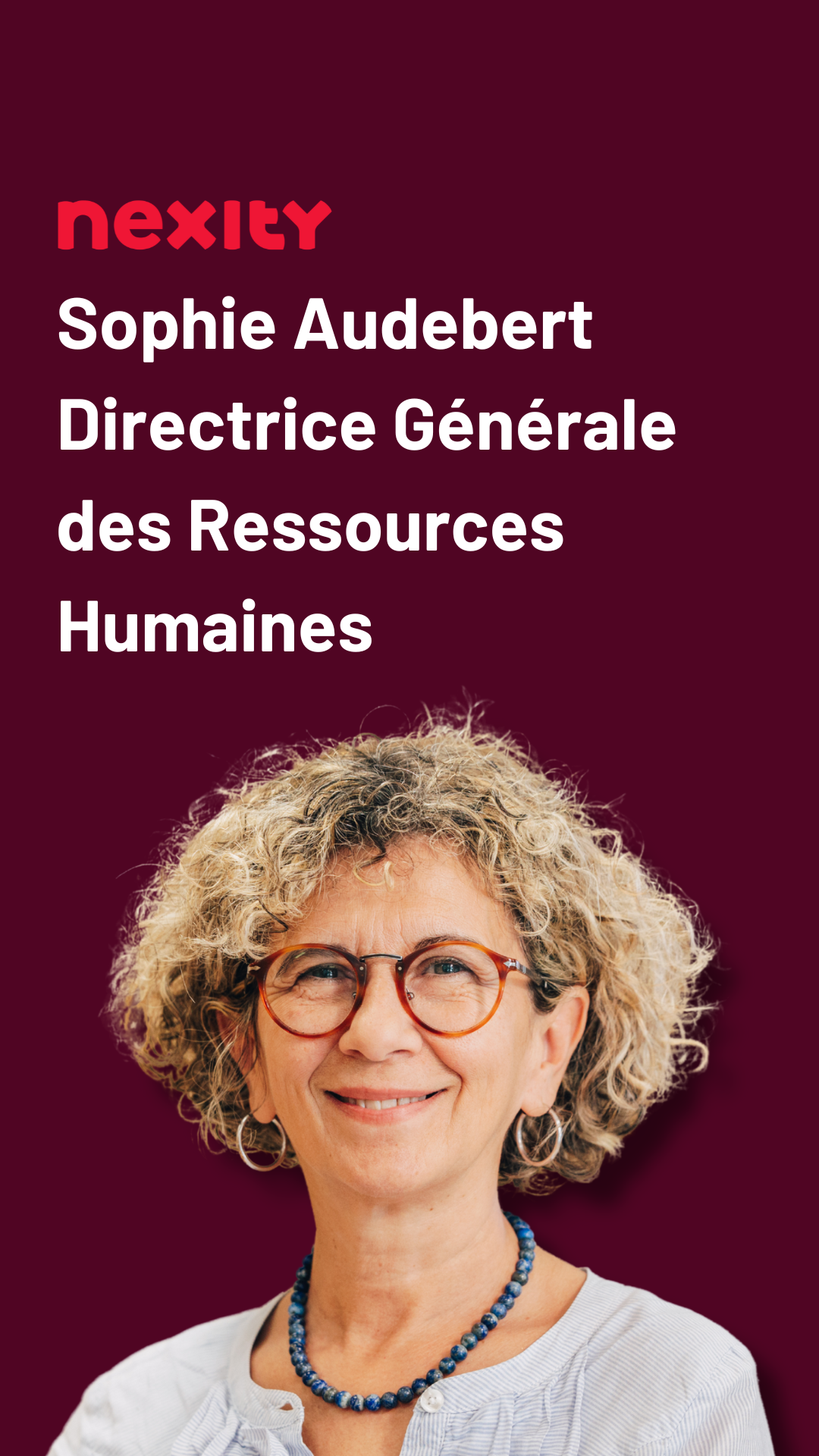 Portrait Sophie Audebert Directrice générale des Ressources humaines